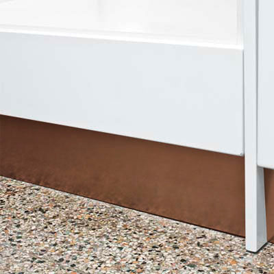 Brushed Copper Toe Kick Covers