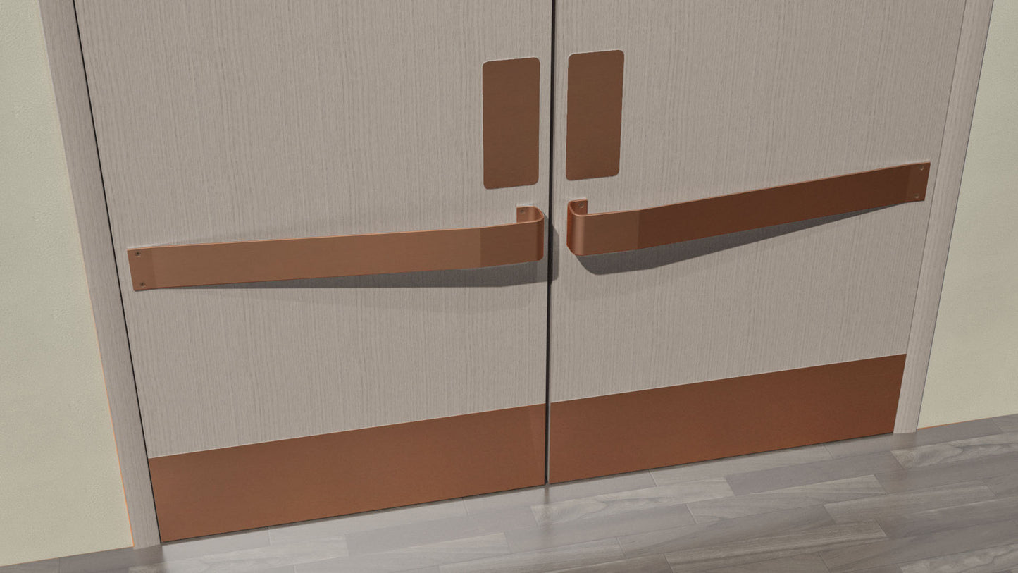 Brushed Copper Toe Kick Covers